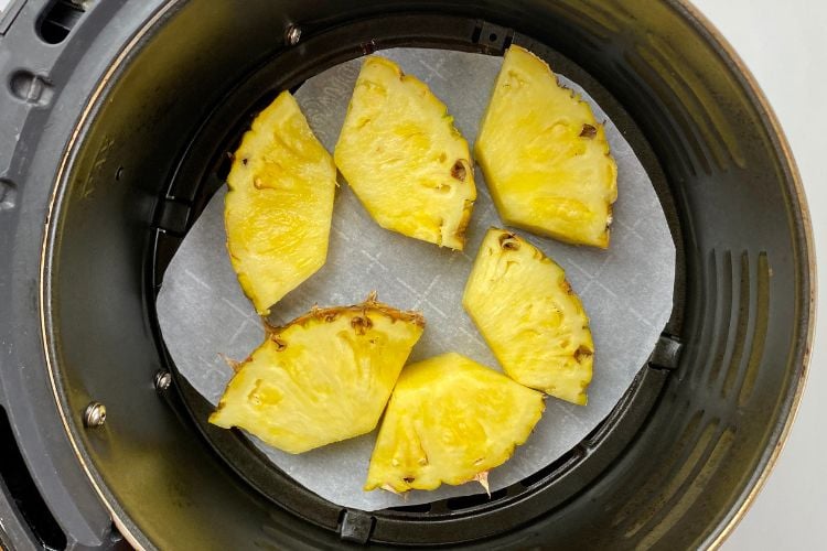 Air Frying Pineapple