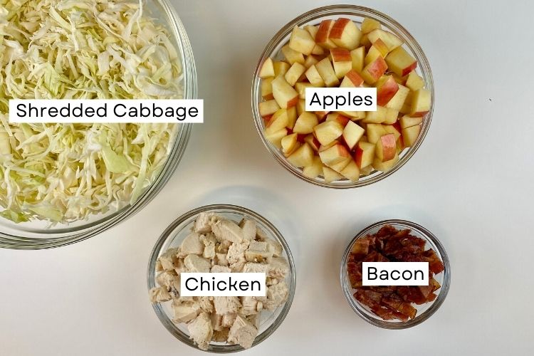 Apple Cabbage Salad Ingredients