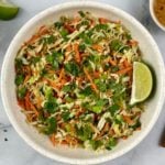 Asian Coleslaw With Peanut Dressing