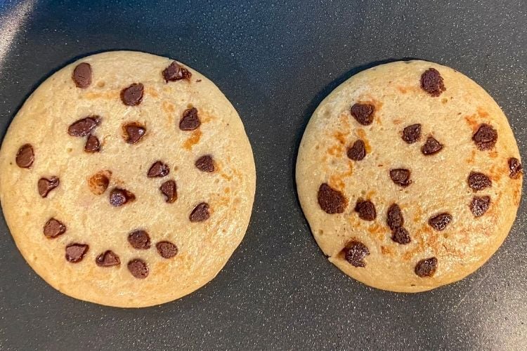 Banana chocolate chip pancake recipe