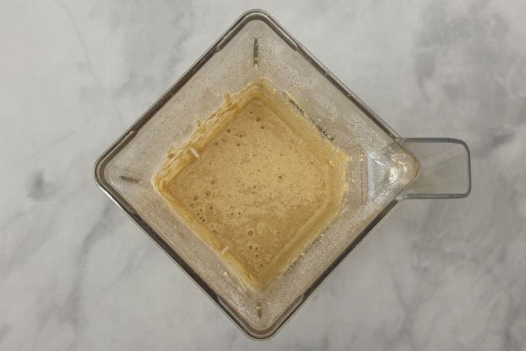 Blended batter for cottage cheese banana pancakes