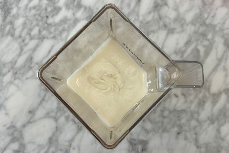 Blended cheesecake filling