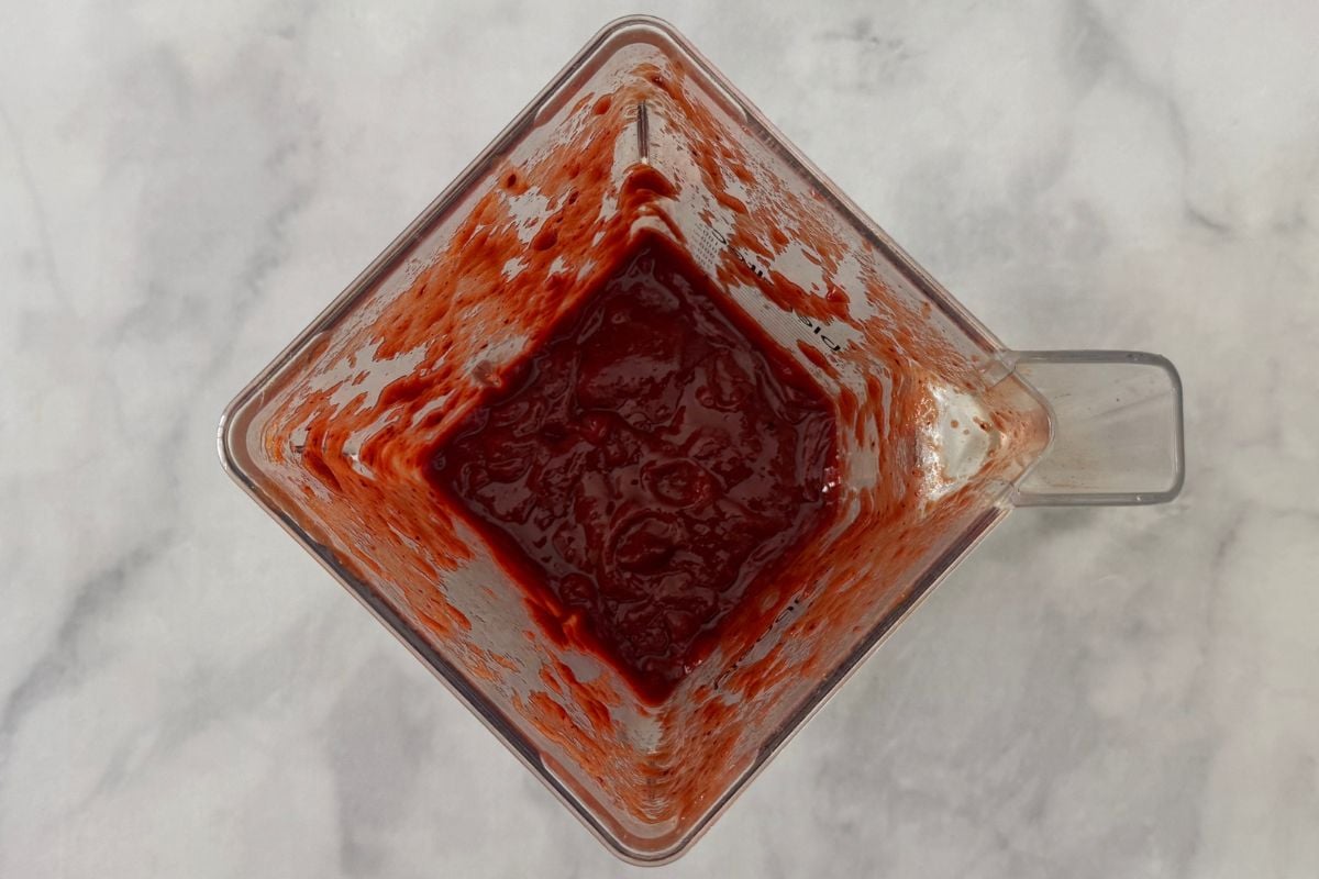 Blended cherry BBQ sauce