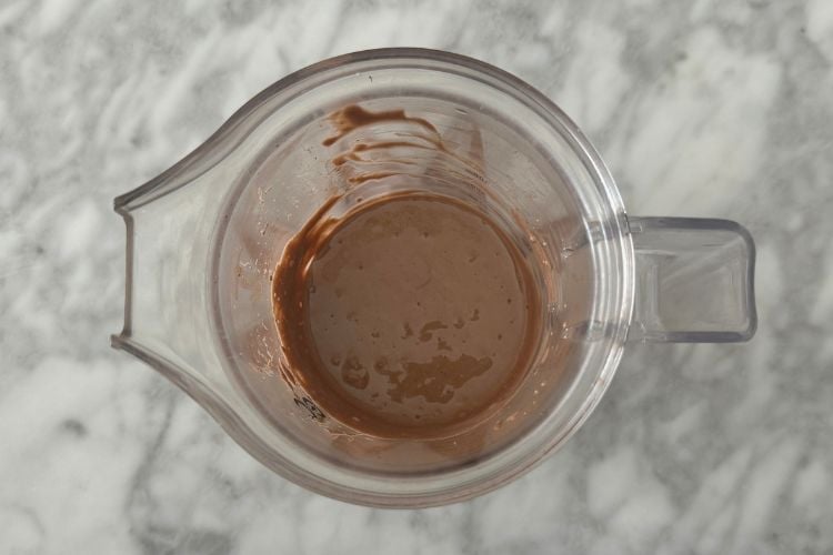 Blended cottage cheese chocolate pudding