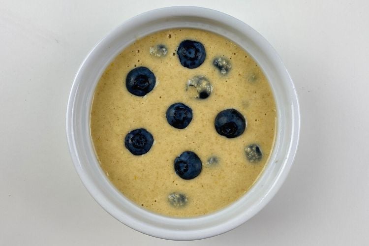 Blueberry Baked Oats For One