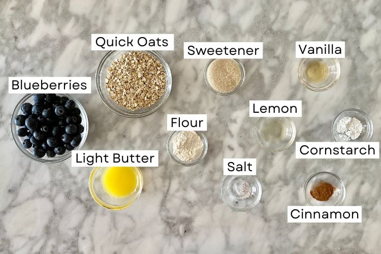 Blueberry Crisp Ingredients