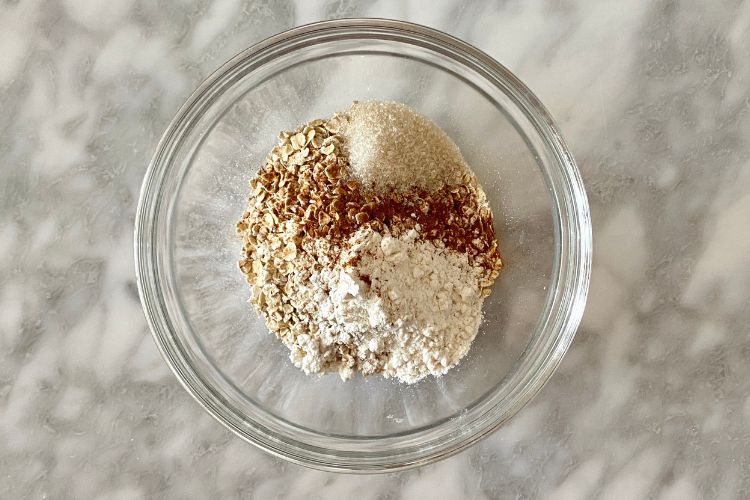 Blueberry Dessert With Oat Topping