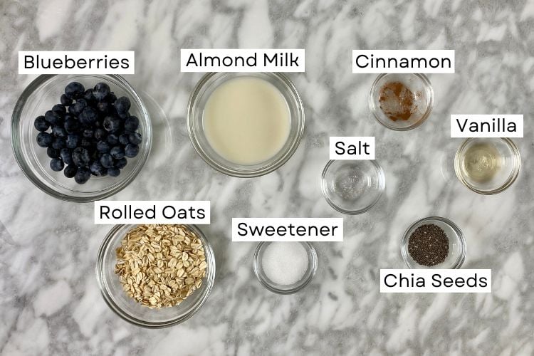 Blueberry Protein Overnight Oats