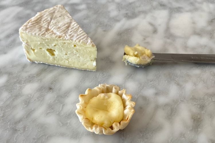 Brie in phyllo shell