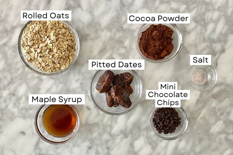 Brownie Energy Balls Ingredients
