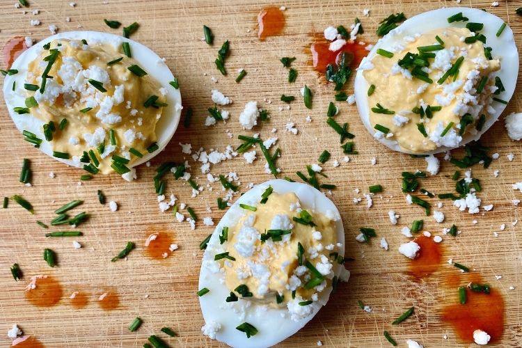 Buffalo Deviled Eggs