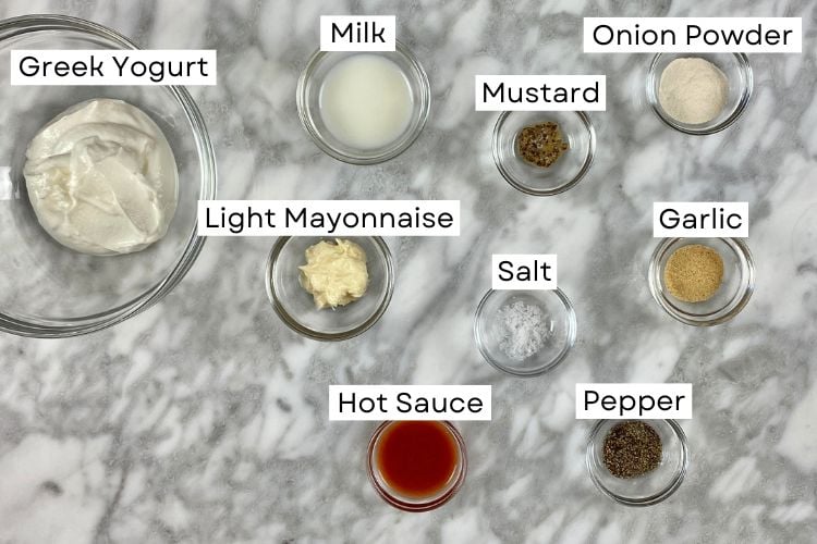 Buffalo Ranch Sauce Ingredients