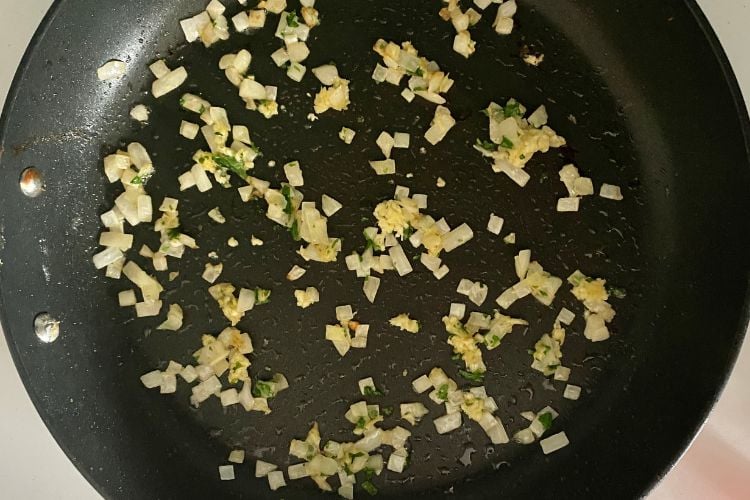 Butter And Onion In Pan