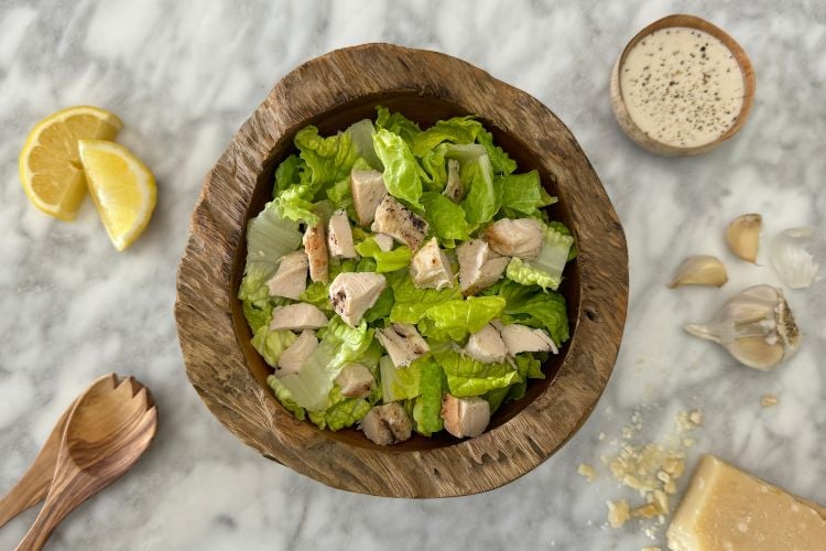 Caesar salad with chicken