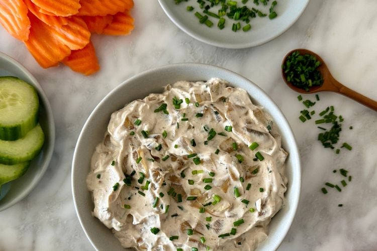Caramelized onion dip