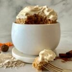 Carrot Cake Mug Cake In A Bowl