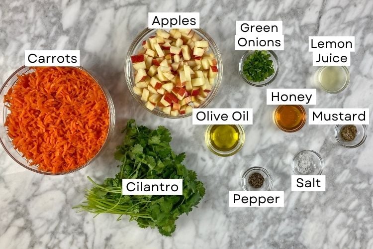 Carrot Salad Ingredients