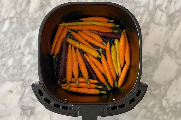 Carrots in the air fryer