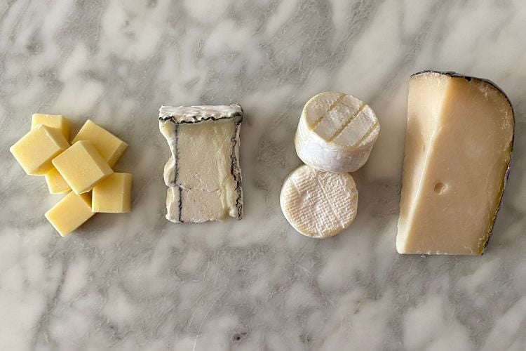 Cheese for a charcuterie board