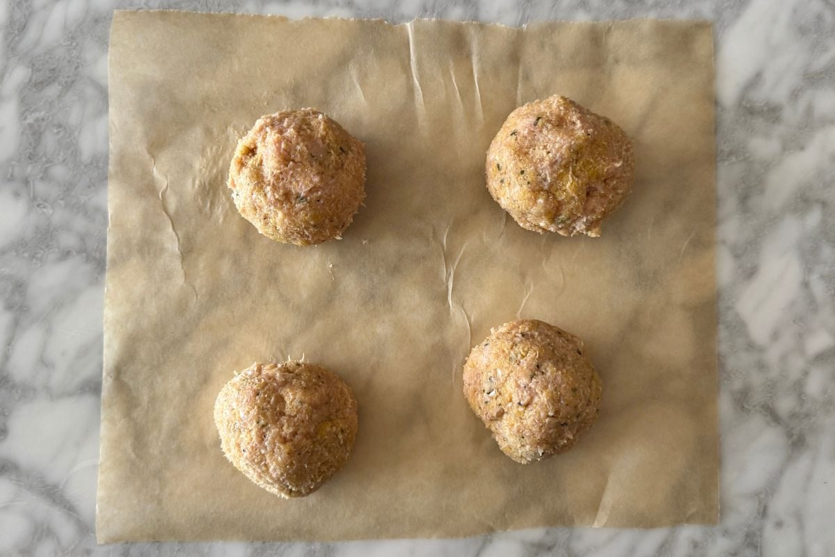 Chicken parmesan burgers mixture