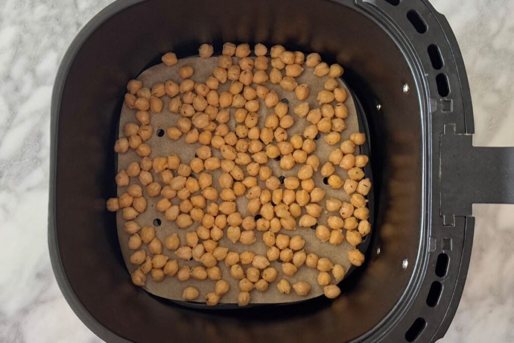 Chickpeas in an air fryer