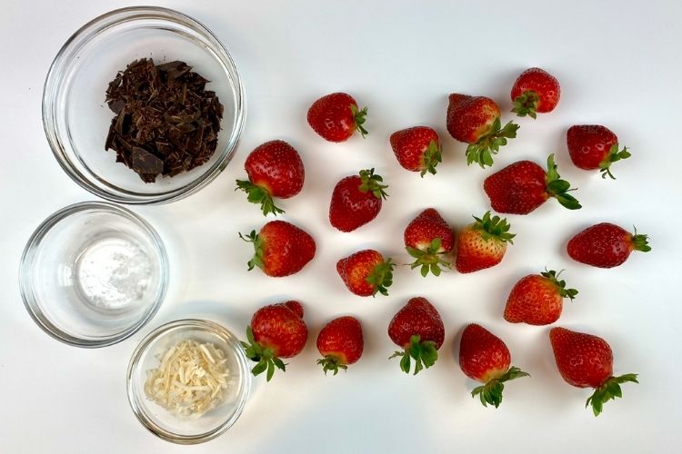 Chocolate covered strawberries ingredients