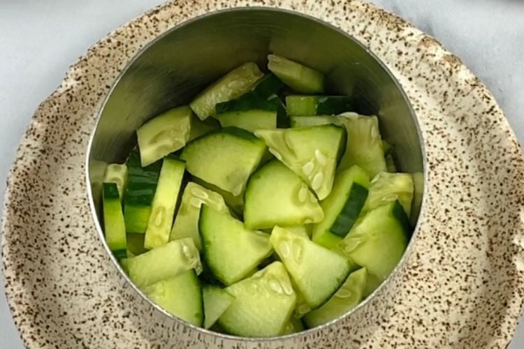 Chopped Cucumbers