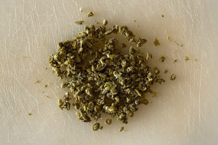 Chopped capers