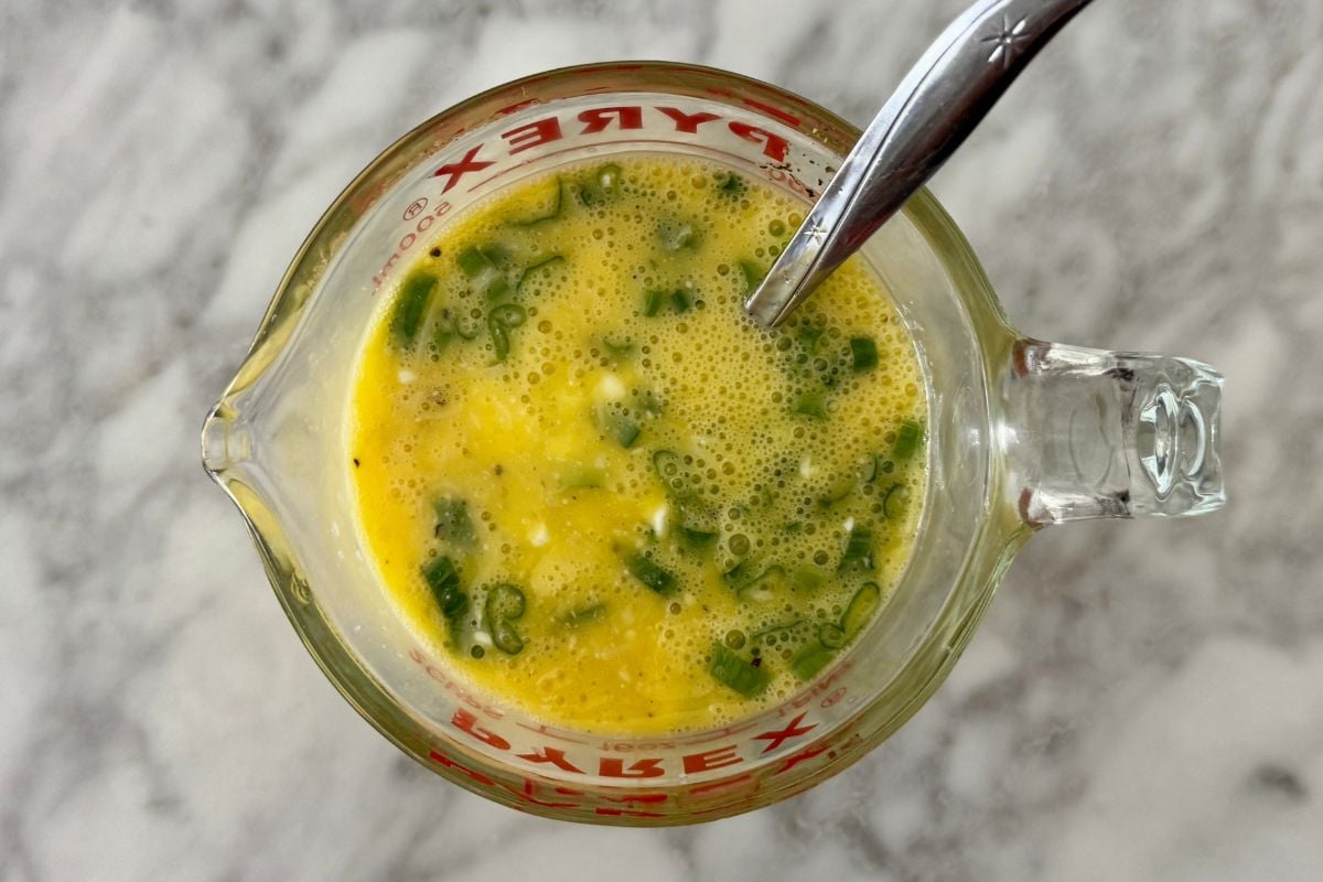 Combined egg bites mixture