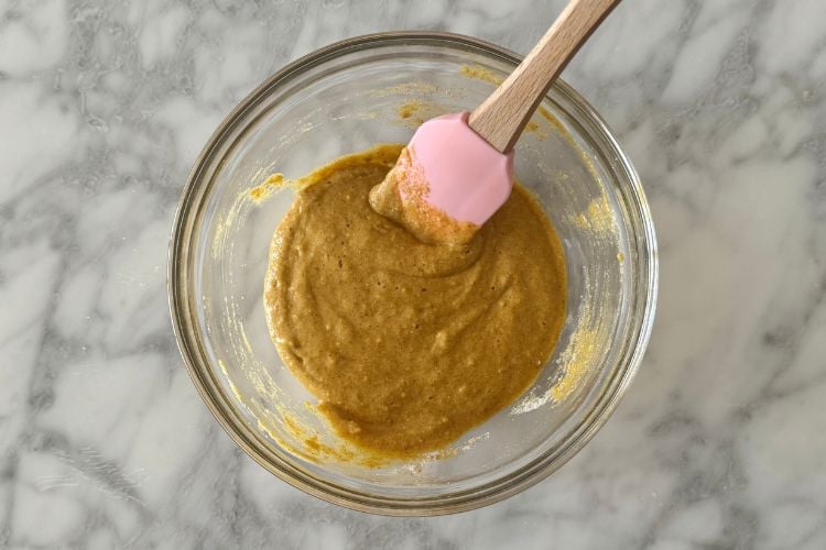 Combined mug cake batter