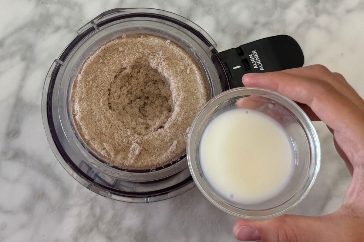 Cookies and cream protein ice cream in Ninja Creami