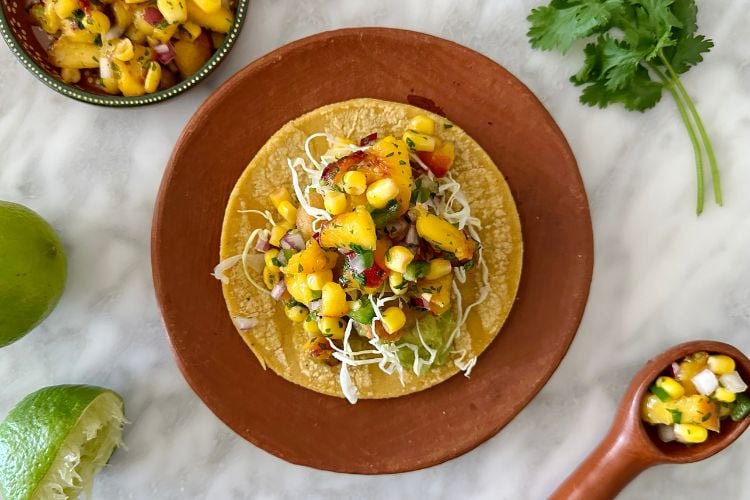 Corn Peach Salsa