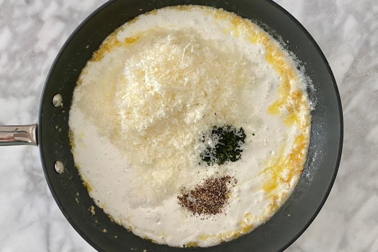 Cottage Cheese Alfredo Sauce