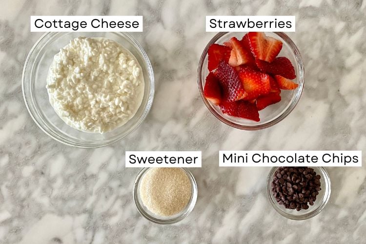 Cottage Cheese Bark Ingredients