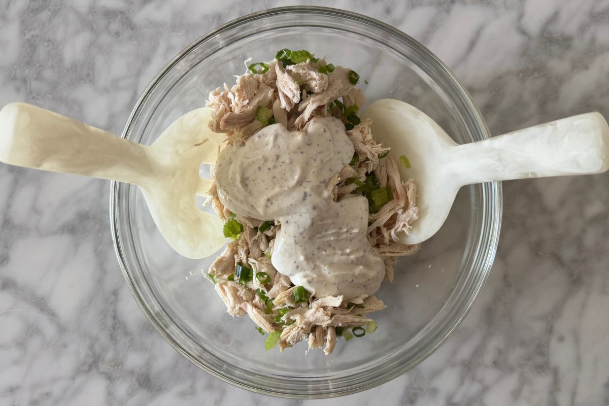 Cottage cheese in chicken salad