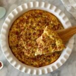 Crustless Bacon and Cheese Quiche