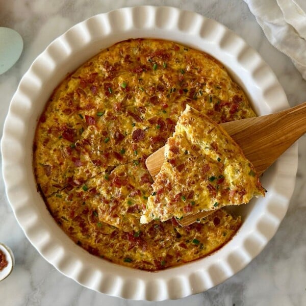 Crustless Bacon and Cheese Quiche