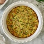 Crustless Ham and Cheese Quiche