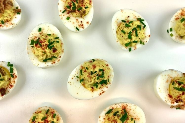 Delicious deviled eggs