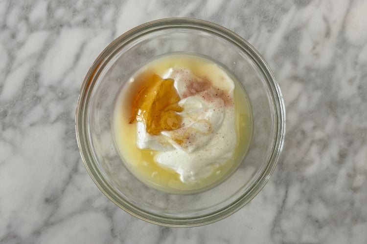 Dressing for carrot raisin salad