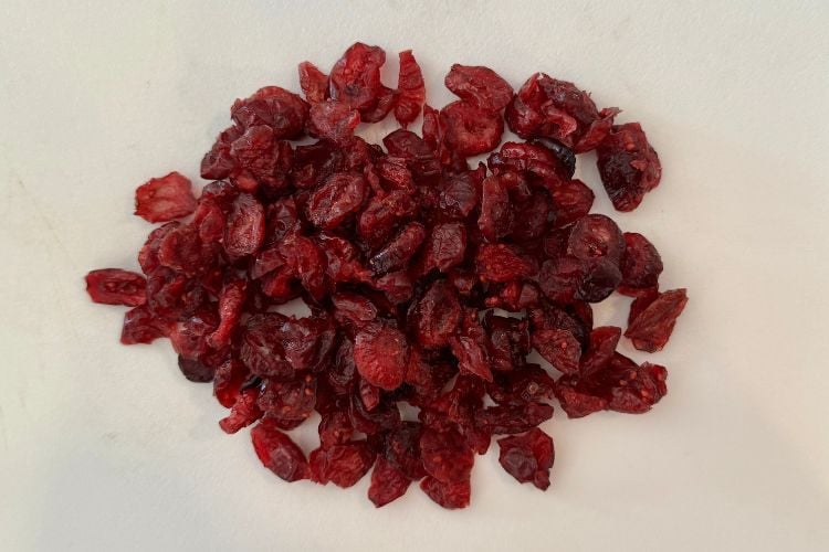 Dried cranberries