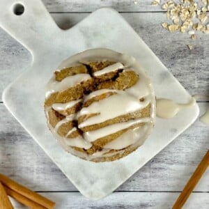 Easy Cinnamon Roll Baked Oats