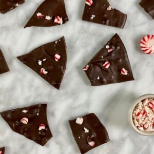 Easy Dark Chocolate Peppermint Bark