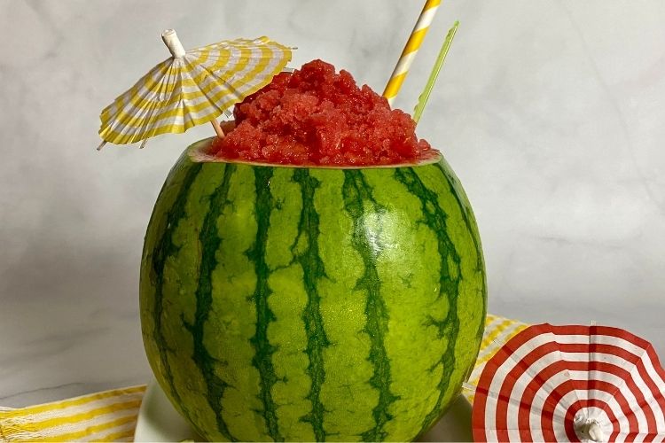 Easy Watermelon Granita Finished