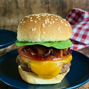 Easy bacon cheeseburger