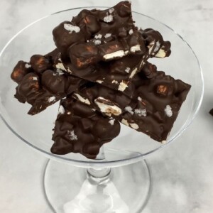 Finished easy homemade chocolate bars