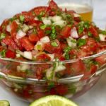 Finished easy pico de gallo recipe