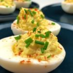 Finished deviled eggs recipe