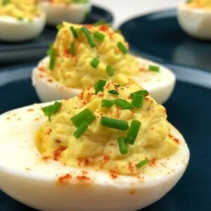 Finished deviled eggs recipe
