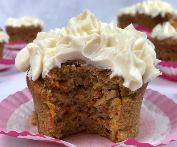 Finished healthy carrot cake
